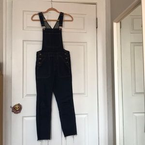 Madewell Dark Denim Overalls